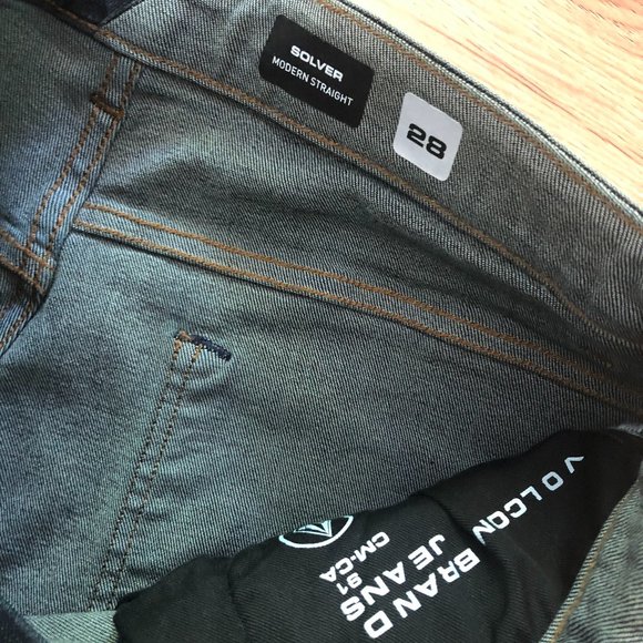 VOLCOM Solver Modern Straight Jeans Mens Size 28 - Picture 5 of 6